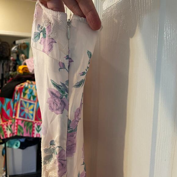 NWT LoveShackFancy Divina Floral Print Mini Dress size 12 in Mauve Rose - Picture 12 of 16